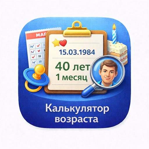 Калькулятор возраста — иконка