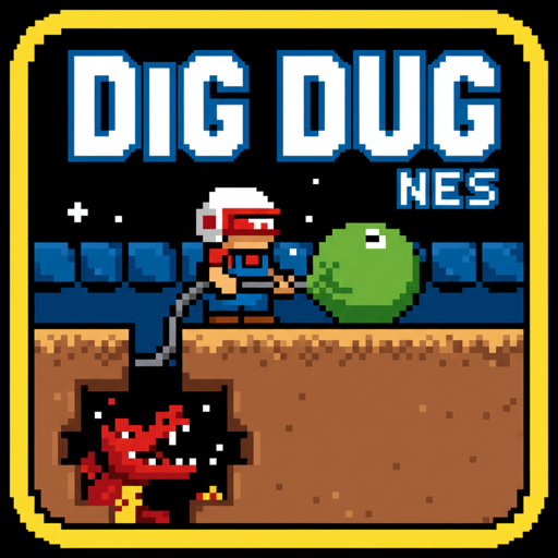 Копатель DigDug — ретро-аркада денди — иконка