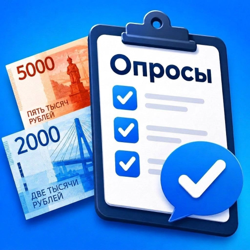 Опросы за деньги — иконка