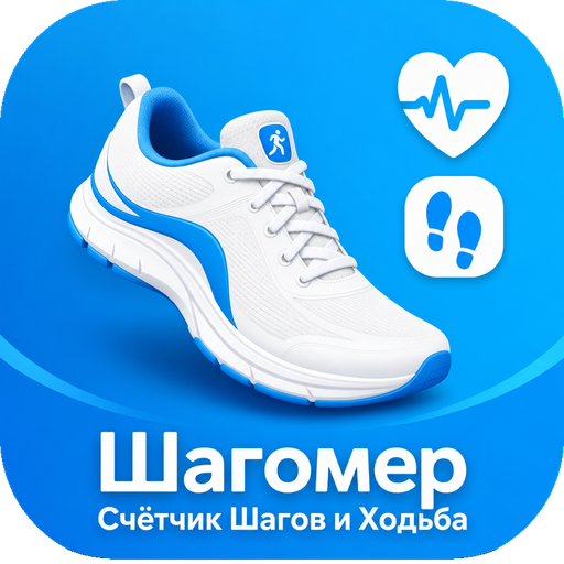 Шагомер – Счетчик шагов — иконка