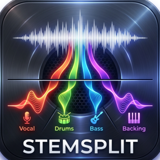 AI Music Splitter: Удаление вокала — иконка