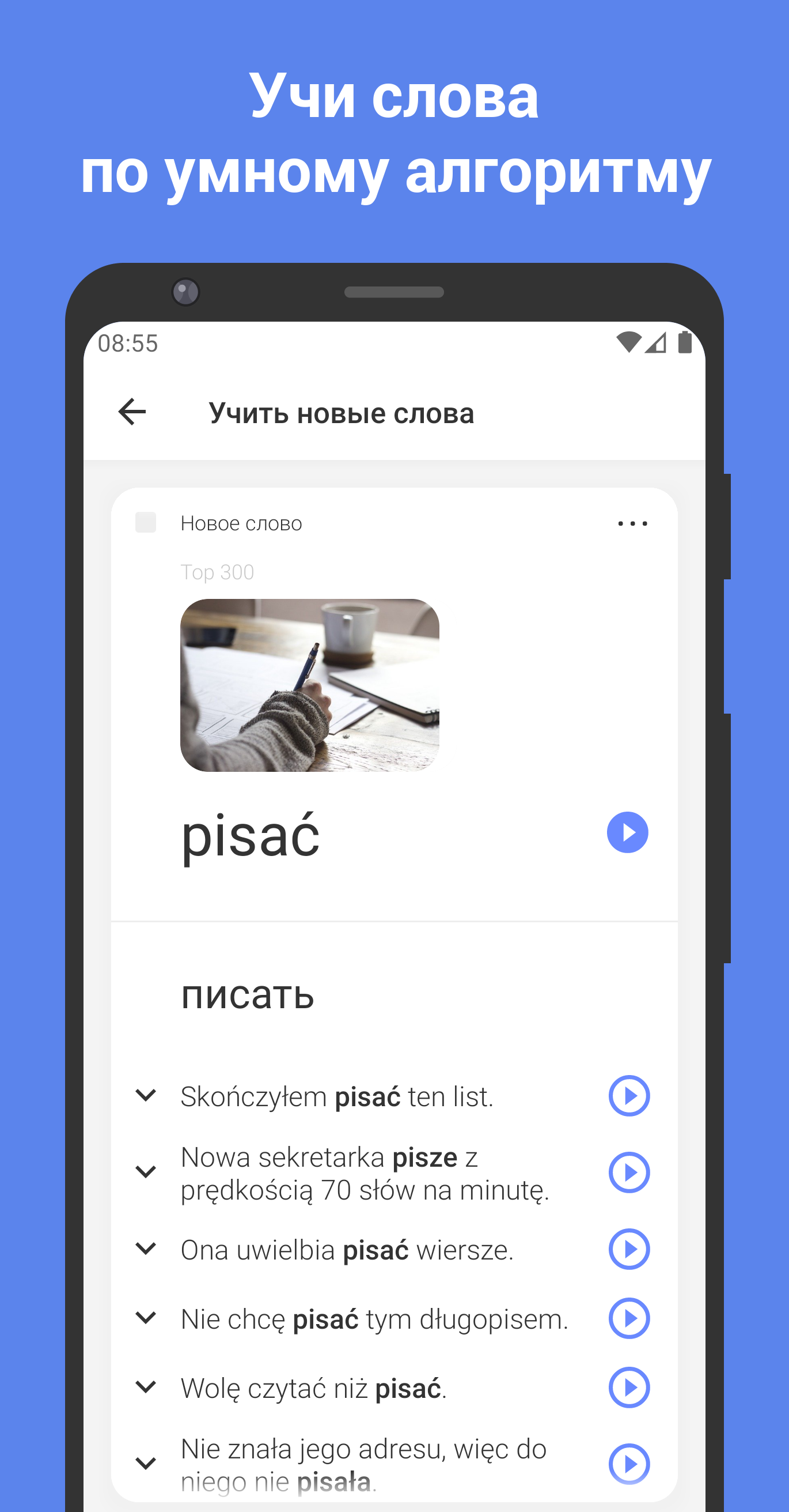 Польский язык с ReWord. Учить польские слова скачать бесплатно Образование  на Android из каталога RuStore от Valeriy Streltsov