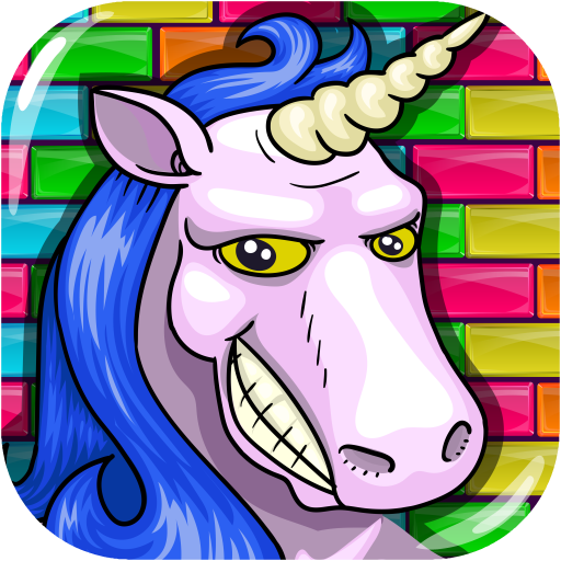 Unicorn and bricks