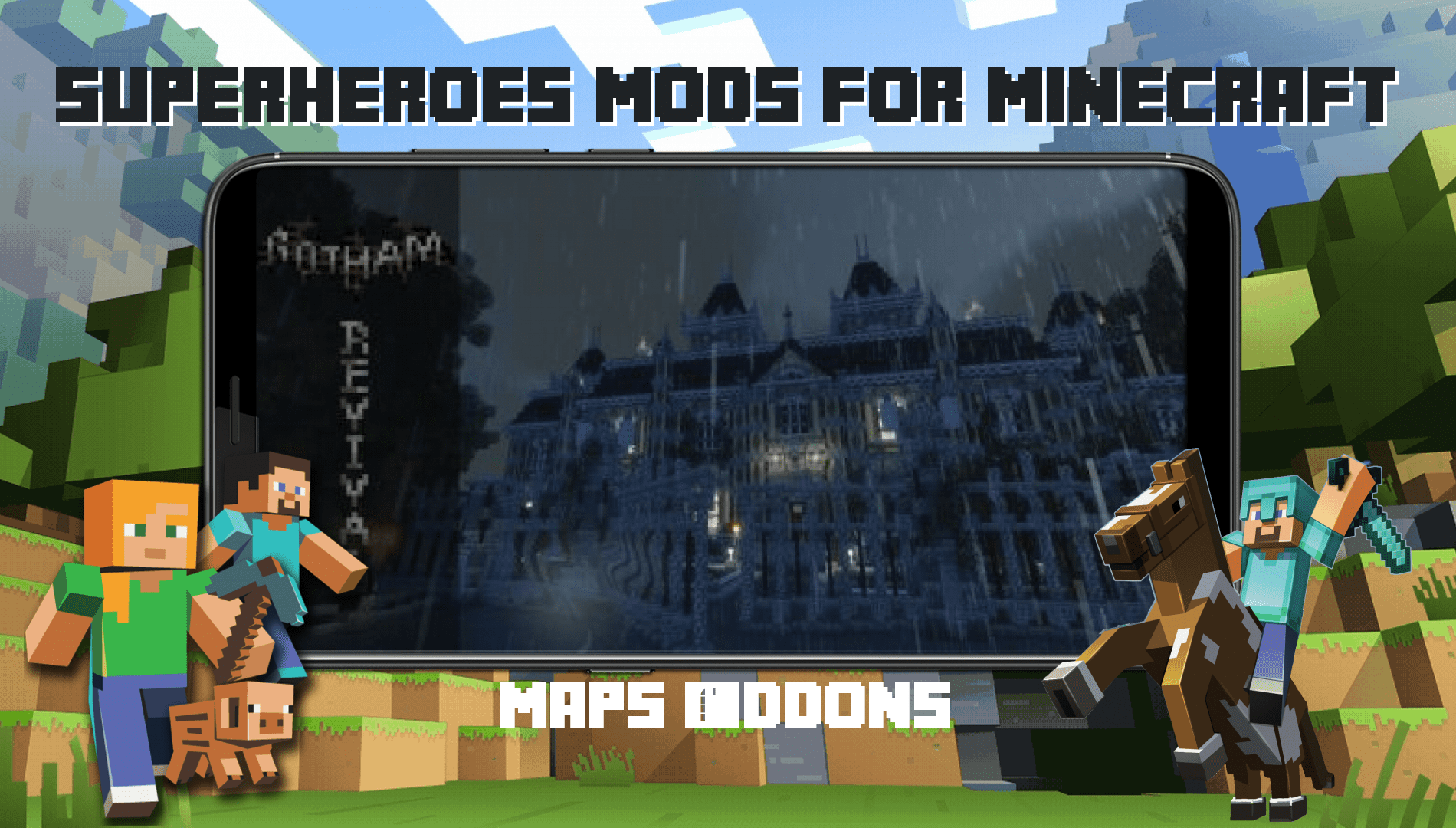 Superheroes mods for Minecraft скачать бесплатно Утилиты на Android из  каталога RuStore от Беллер Александр Александрович