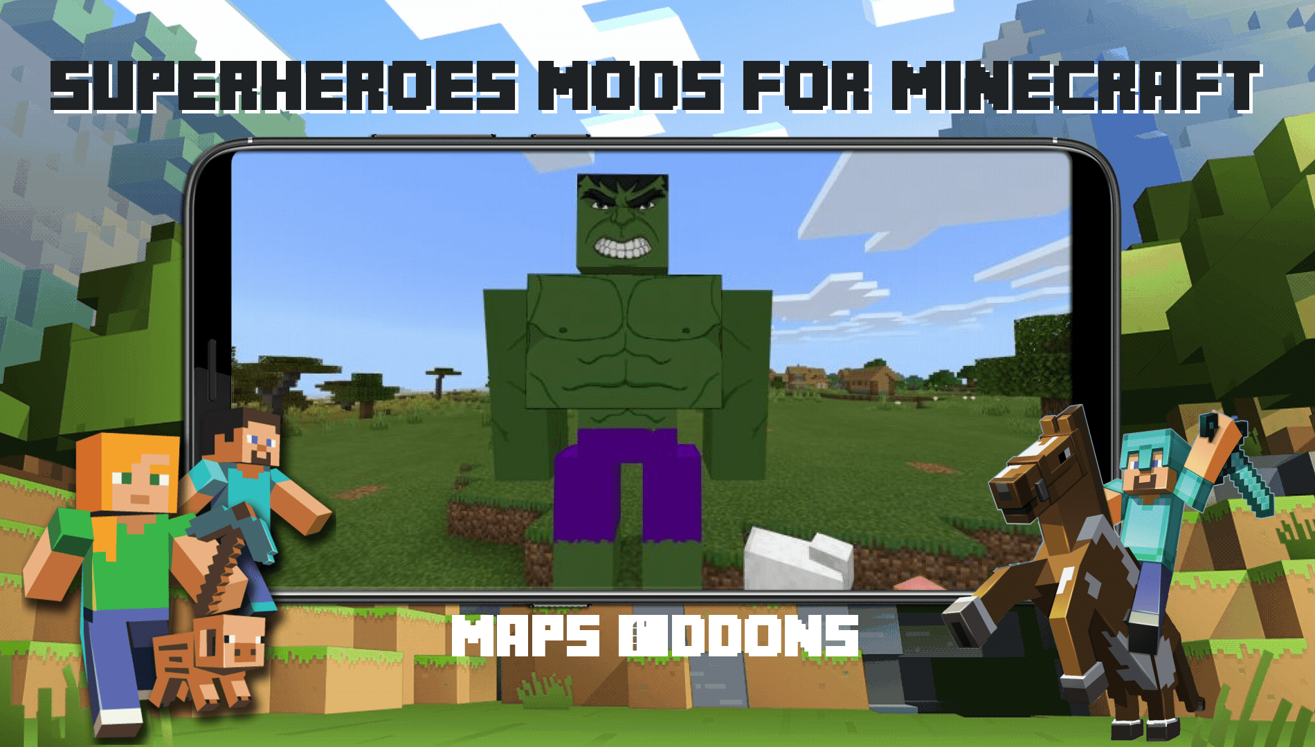 Superheroes mods for Minecraft скачать бесплатно Утилиты на Android из  каталога RuStore от Беллер Александр Александрович