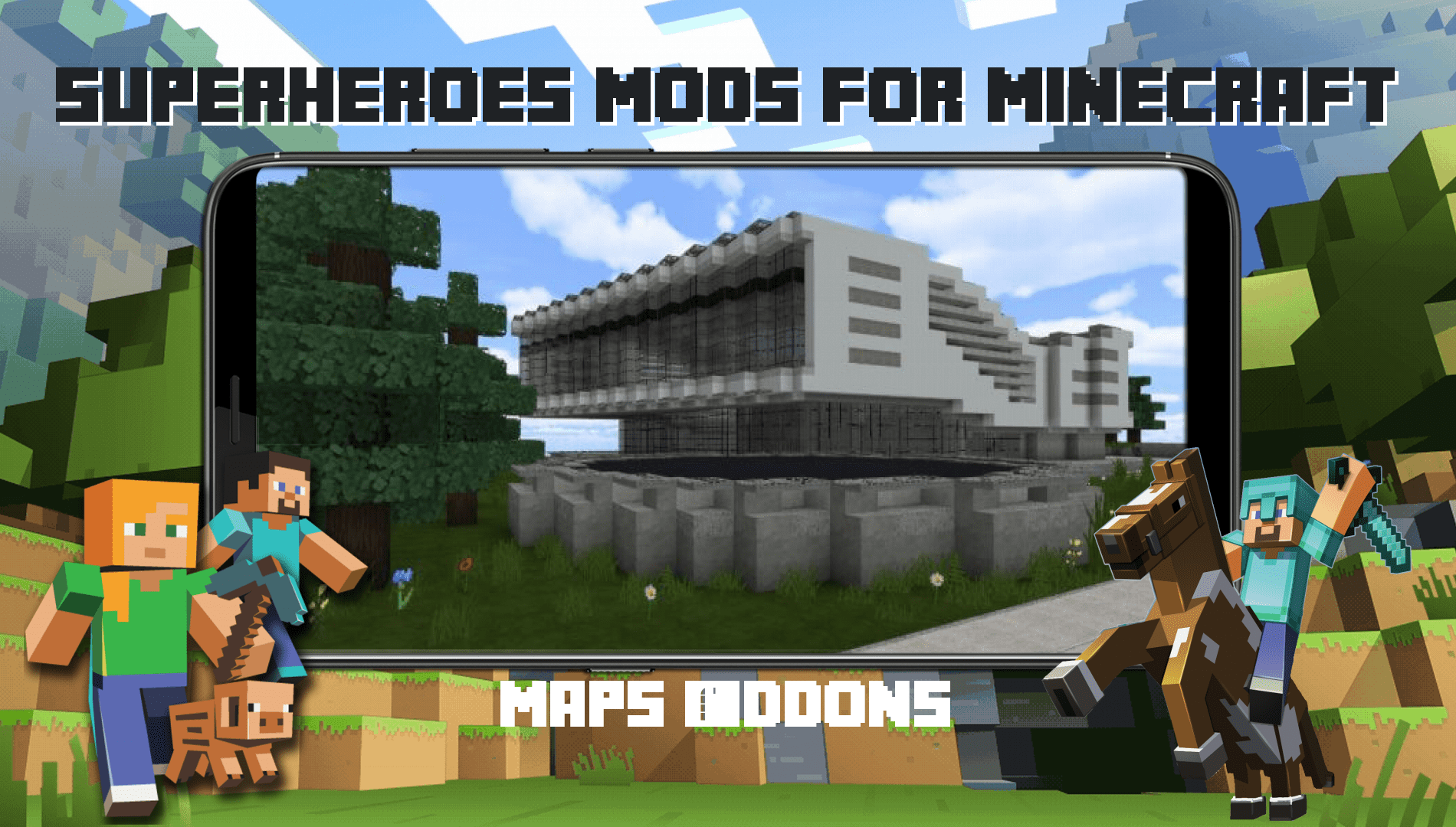 Superheroes mods for Minecraft скачать бесплатно Утилиты на Android из  каталога RuStore от Беллер Александр Александрович