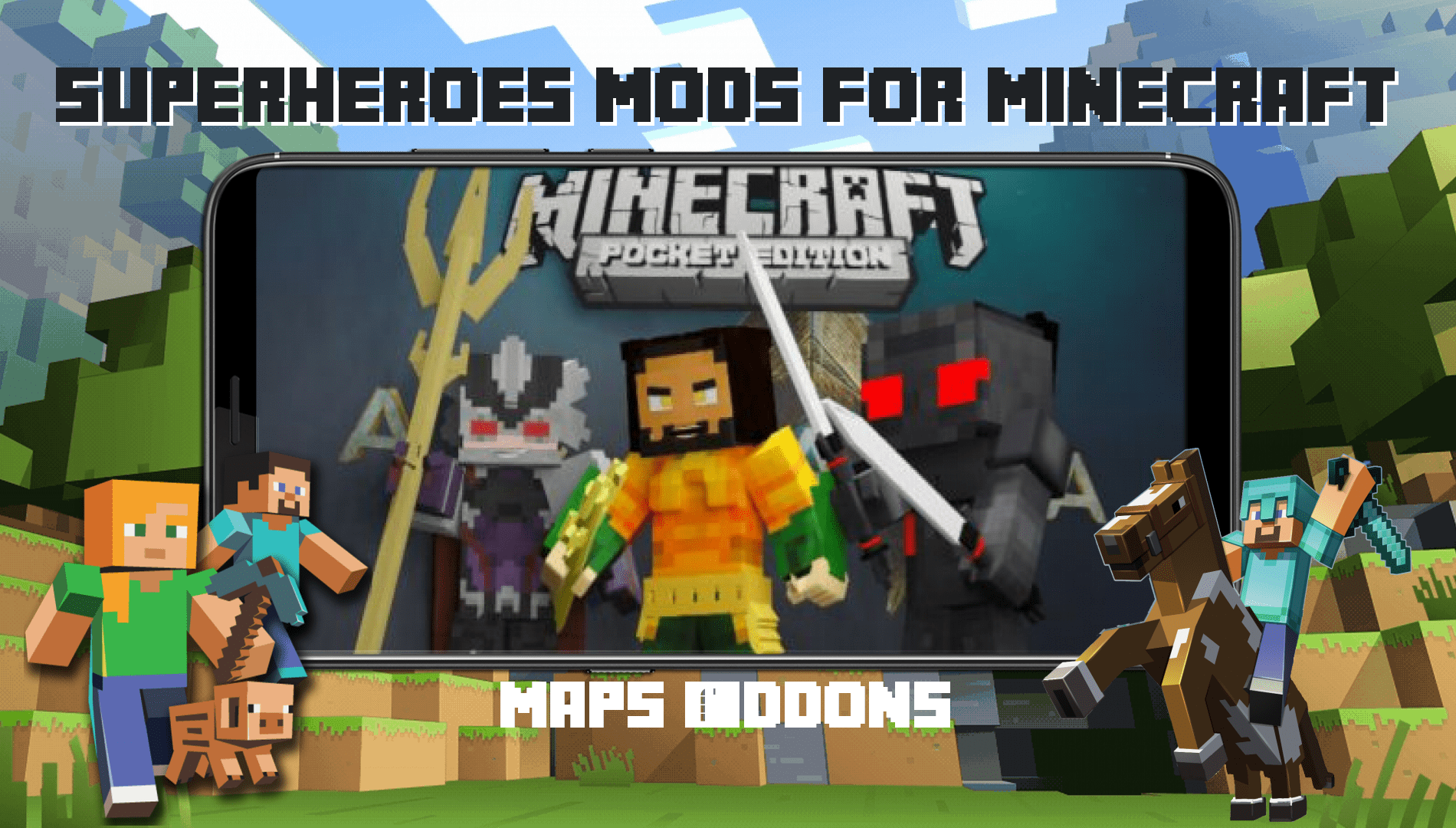 Superheroes mods for Minecraft скачать бесплатно Утилиты на Android из  каталога RuStore от Беллер Александр Александрович