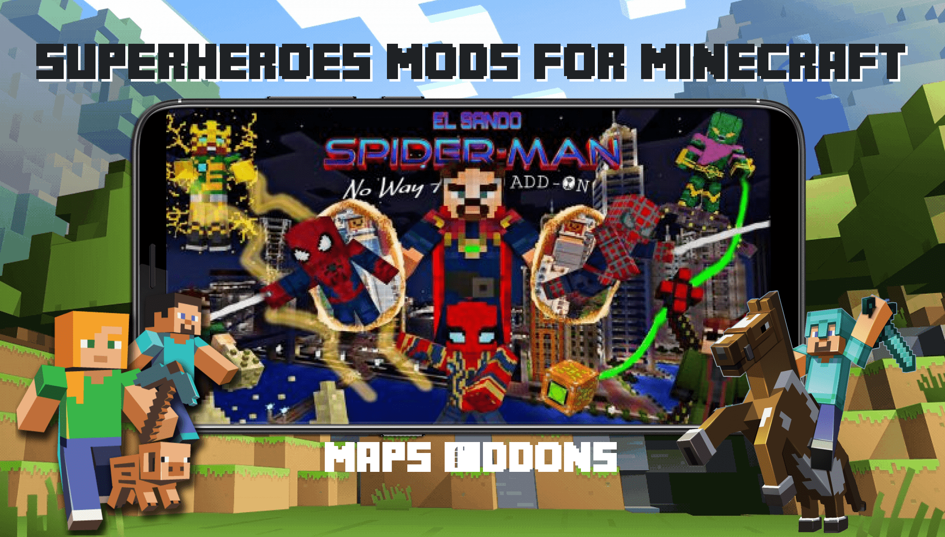 Superheroes mods for Minecraft скачать бесплатно Утилиты на Android из  каталога RuStore от Беллер Александр Александрович