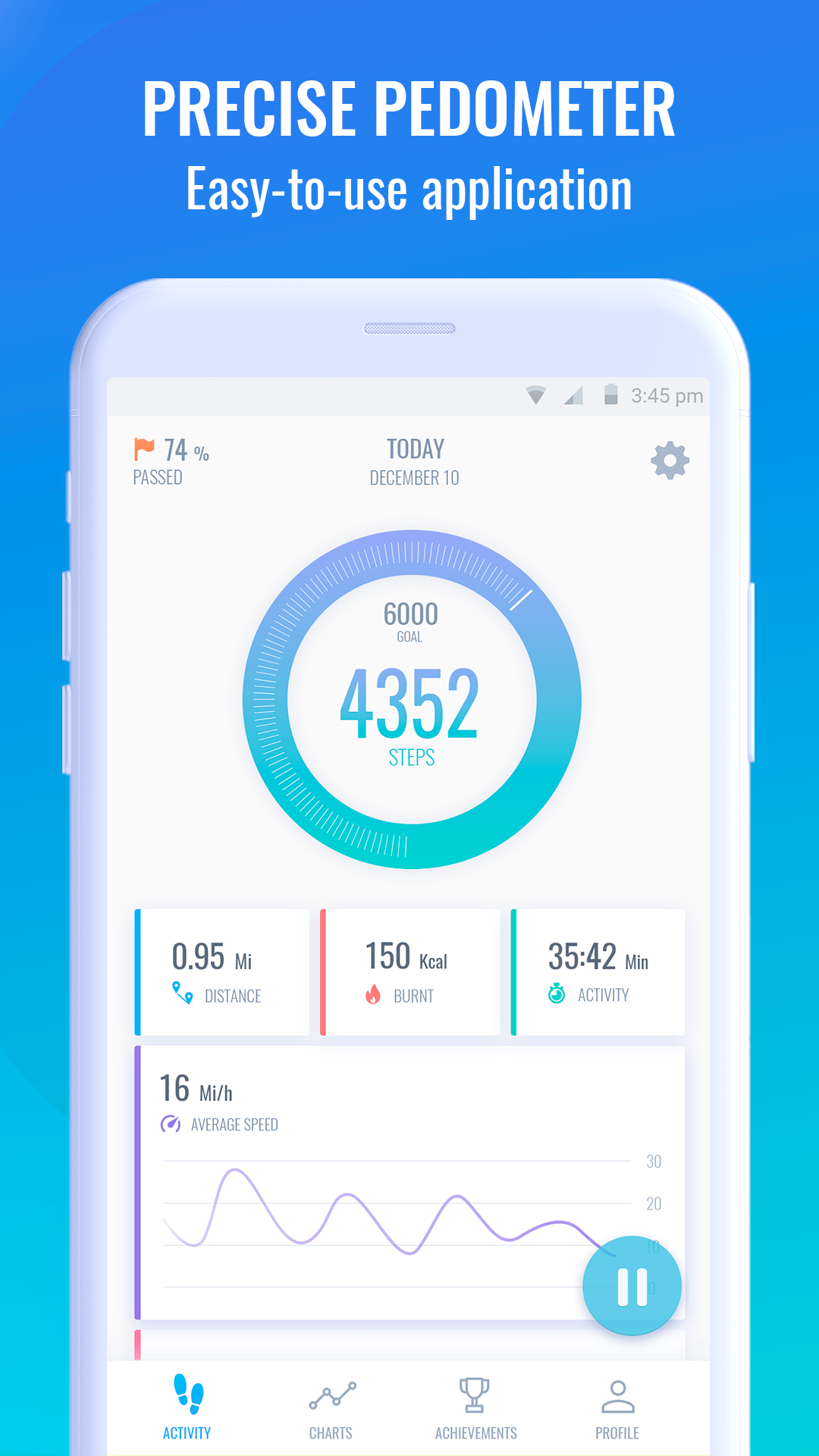 Pedometer Pacer - Step Tracker and Calorie Counter скачать бесплатно  Здоровье на Android из каталога RuStore от MUSHTRIP LTD