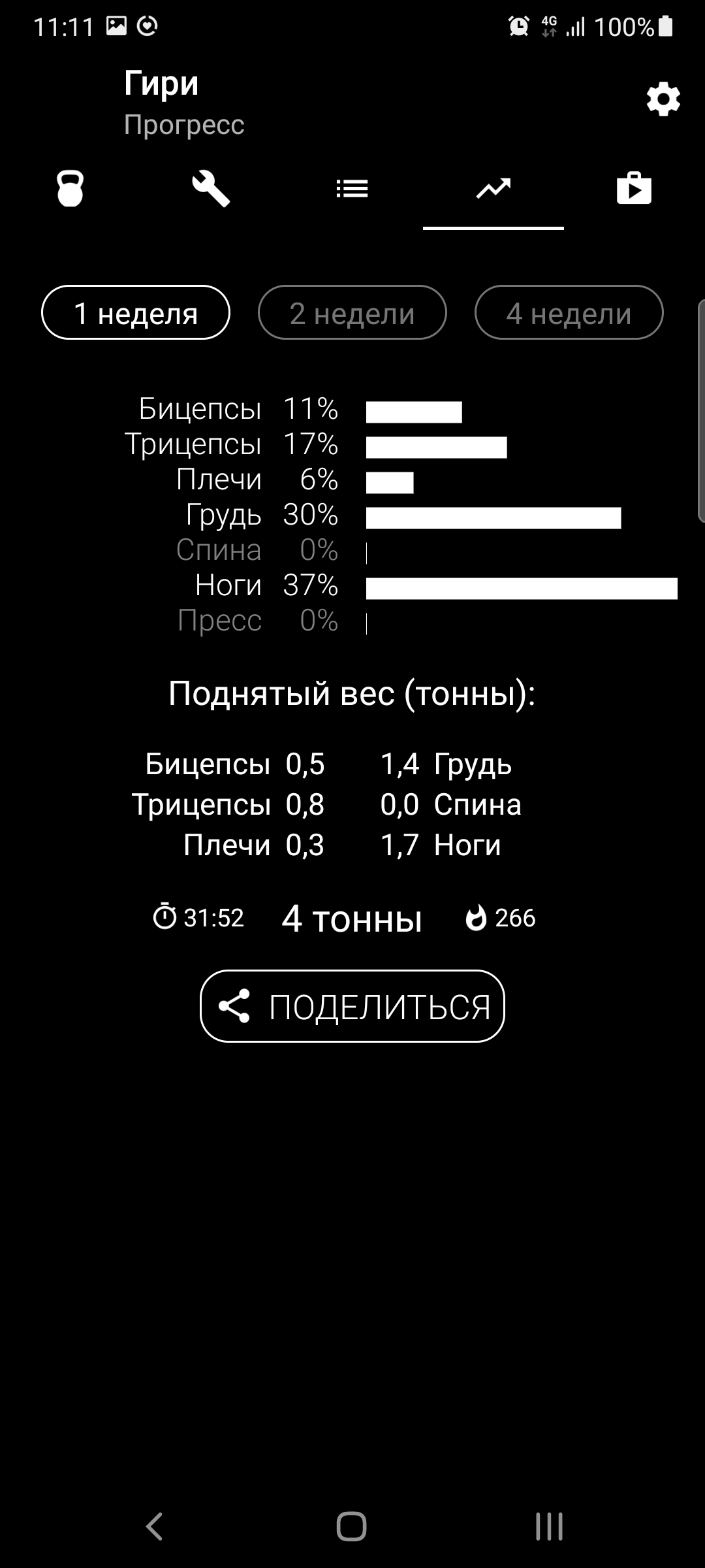 Гири. Тренировка дома скачать бесплатно Здоровье на Android из каталога  RuStore от Axiom Mobile