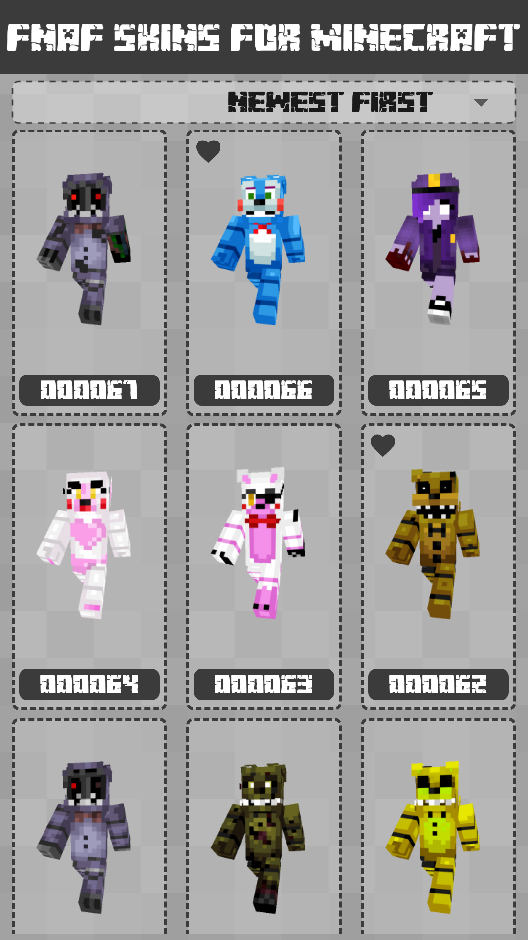 FNAF Skins for Minecraft PE скачать бесплатно Утилиты на Android из  каталога RuStore от KlimBo