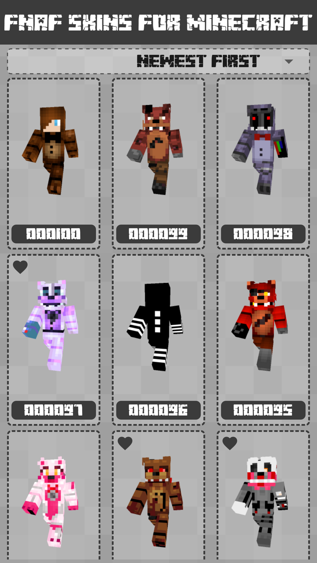 FNAF Skins for Minecraft PE скачать бесплатно Утилиты на Android из  каталога RuStore от KlimBo