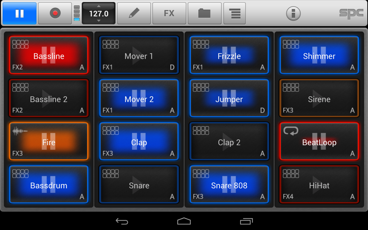 SPC - Music Drum Pad скачать бесплатно Развлечения на Android из каталога  RuStore от mikrosonic