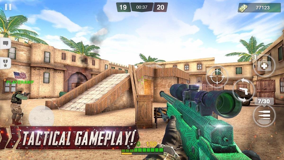 Critical Battle Strike: Free Online Shooting Games скачать бесплатно Экшен  на Android из каталога RuStore от Hazmob