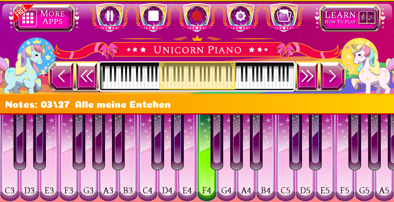 Unicorn Piano скачать бесплатно Симуляторы на Android из каталога RuStore  от Beat Blend Labs