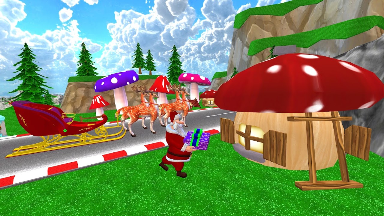 Santa Christmas Infinite Track скачать бесплатно Аркады на Android из  каталога RuStore от Free Fun Zone Games