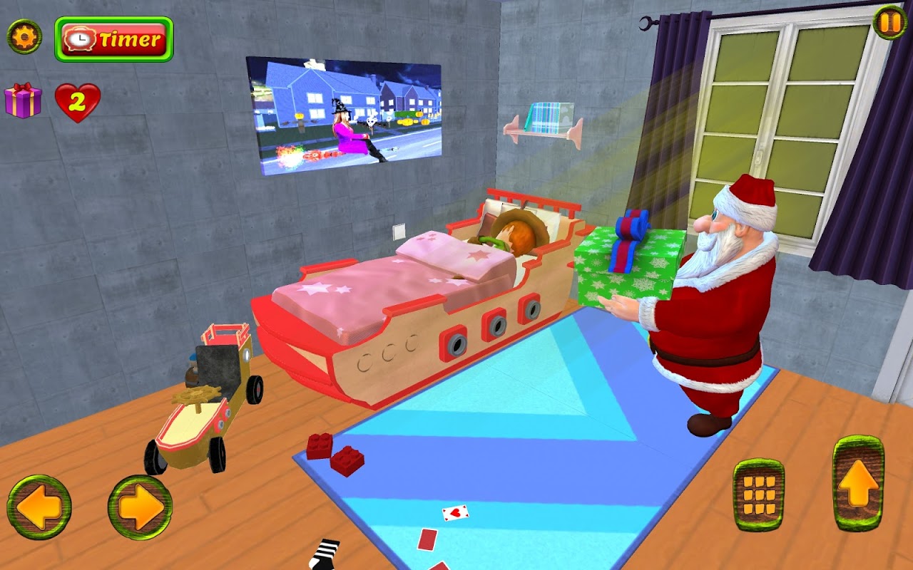 Santa Christmas Infinite Track скачать бесплатно Аркады на Android из  каталога RuStore от Free Fun Zone Games