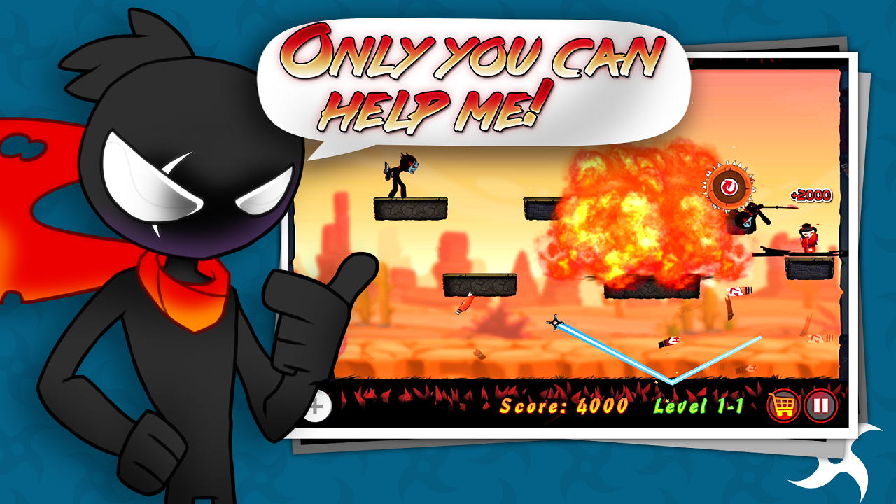 Stickman Ninja Warriors скачать бесплатно Симуляторы на Android из каталога  RuStore от MorganApps