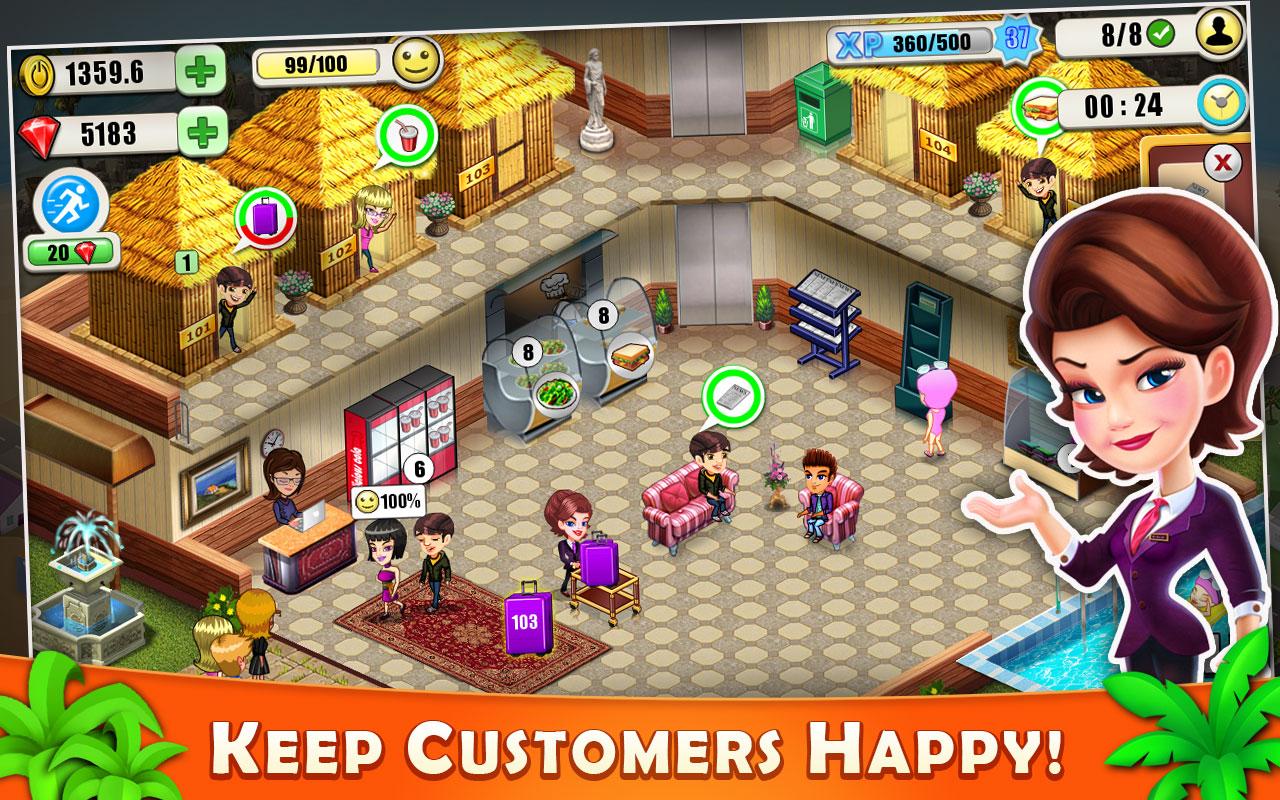 Resort Tycoon - Hotel Simulation скачать бесплатно Симуляторы на Android из  каталога RuStore от AppOn Innovate