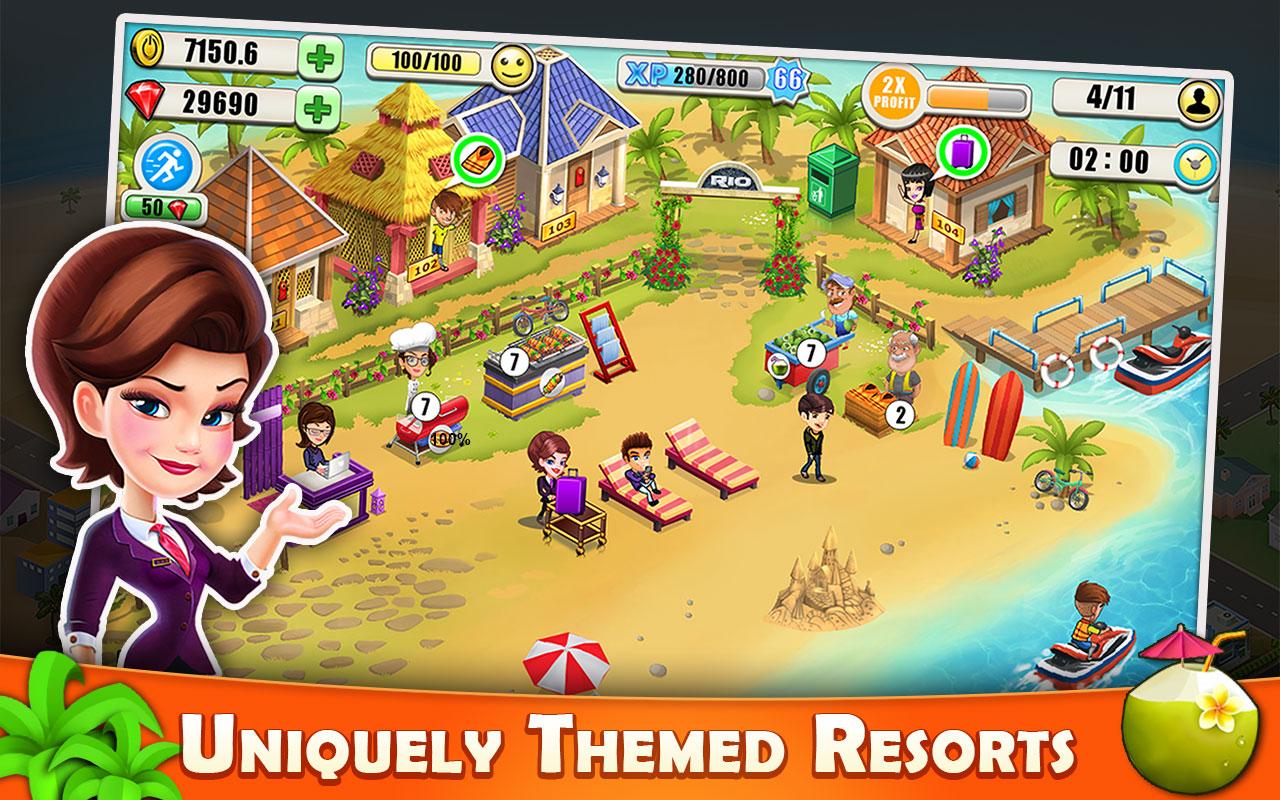 Resort Tycoon - Hotel Simulation скачать бесплатно Симуляторы на Android из  каталога RuStore от AppOn Innovate