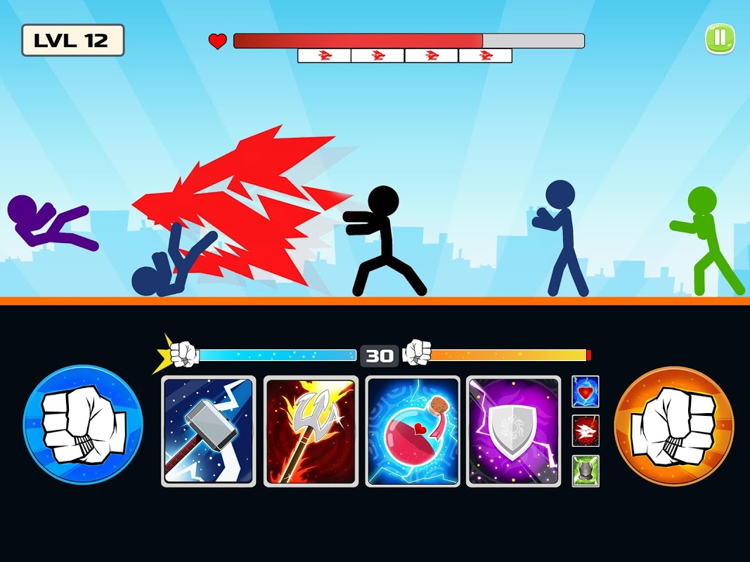 Stickman Fighter : Mega Brawl (stick fight game) скачать бесплатно Экшен на  Android из каталога RuStore от PLAYTOUCH