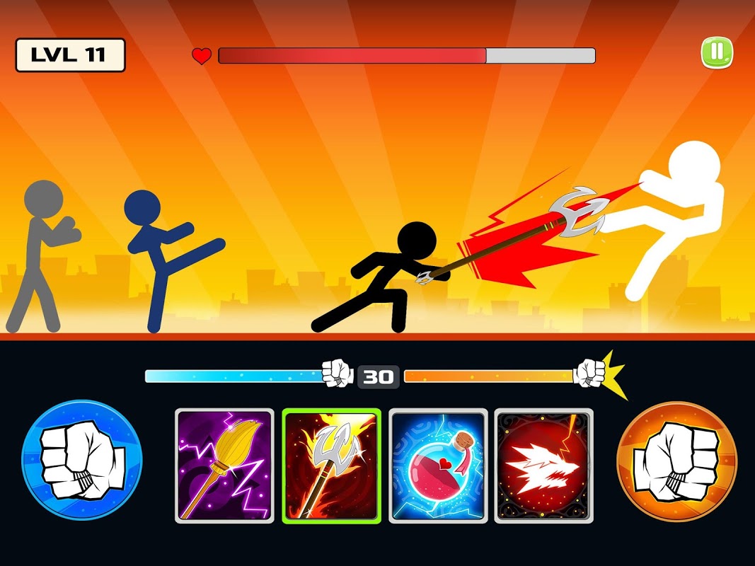 Stickman Fighter : Mega Brawl (stick fight game) скачать бесплатно Экшен на  Android из каталога RuStore от PLAYTOUCH