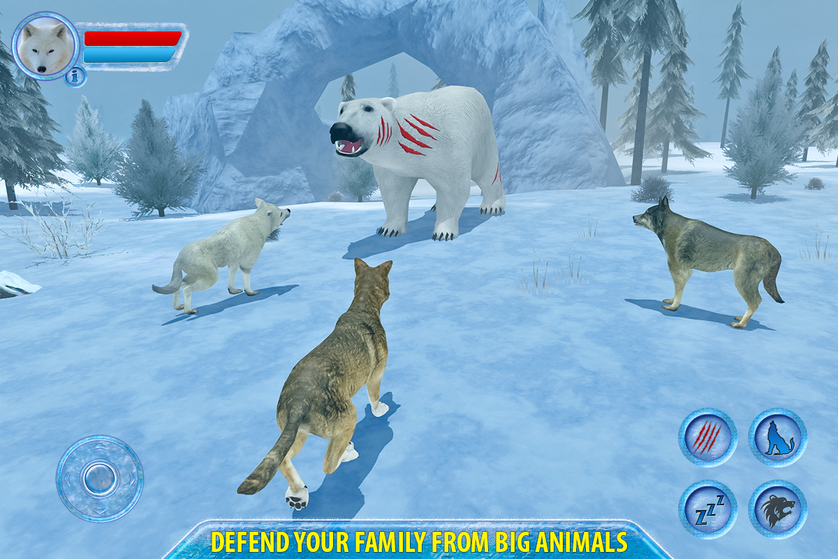 Arctic Wolf Sim 3D скачать бесплатно Симуляторы на Android из каталога  RuStore от MAS 3D STUDIO - Racing and Climbing Games