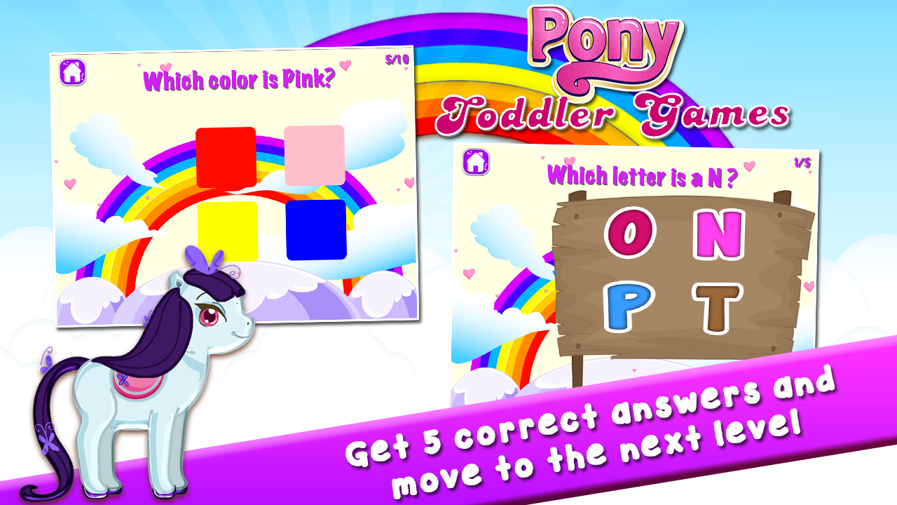 Pony Games for Toddlers скачать бесплатно Детские на Android из каталога  RuStore от Family Play ltd