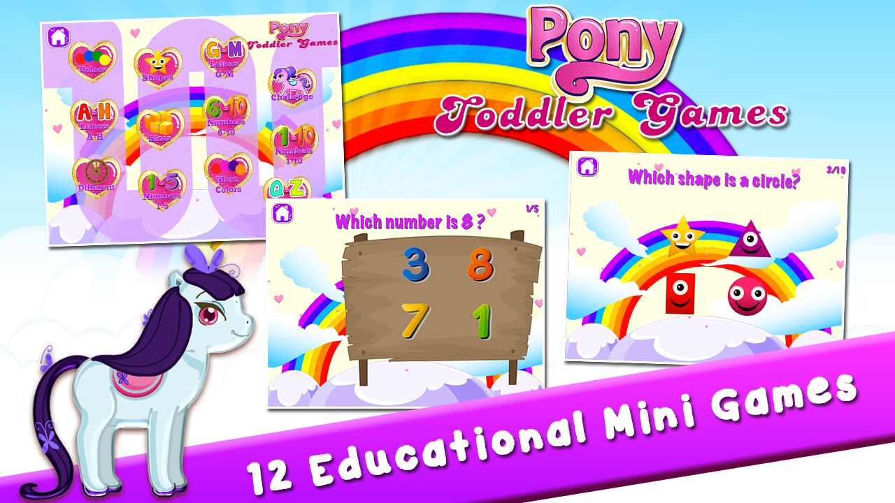 Pony Games for Toddlers скачать бесплатно Детские на Android из каталога  RuStore от Family Play ltd