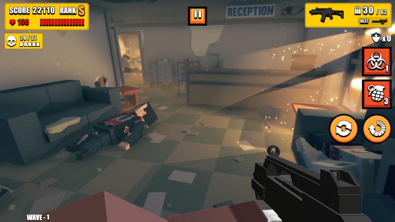 Pixel Zombie Hunter скачать бесплатно Экшен на Android из каталога RuStore  от mobirix