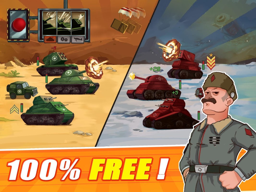 Tank Battle : War Commander скачать бесплатно Экшен на Android из каталога  RuStore от PLAYTOUCH