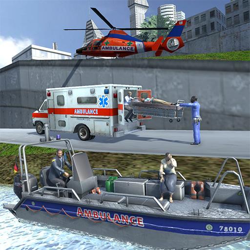 City Rescue Ambulance Helicopter & Boat Simulator — иконка