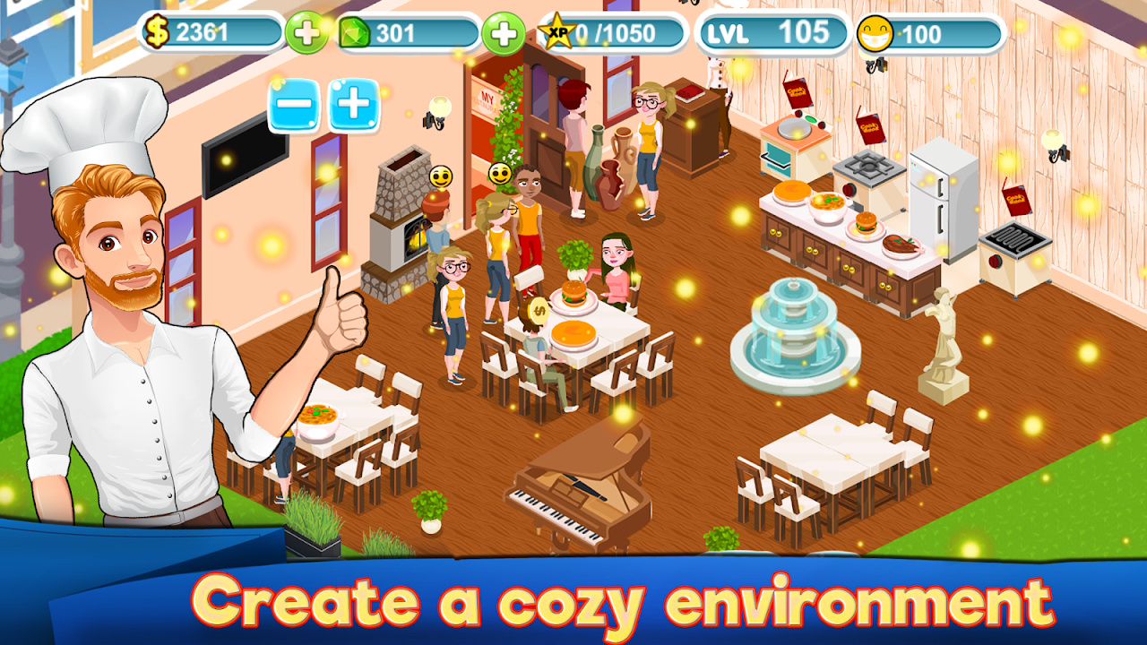 Cafe Management my Restaurant Business Story Food скачать бесплатно  Казуальные на Android из каталога RuStore от Meow Studios