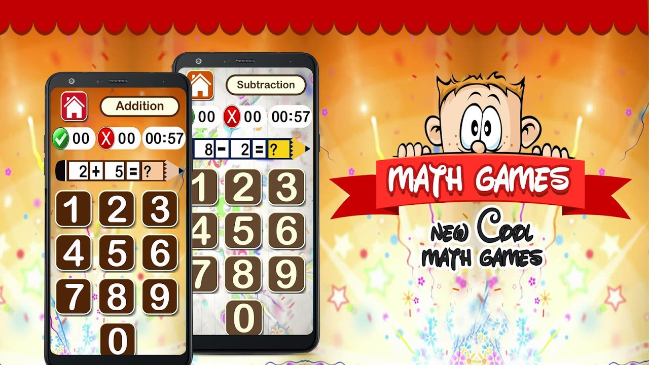 Math Games - New Cool Math Games скачать бесплатно Детские на Android из  каталога RuStore от KidsLearnWithFun