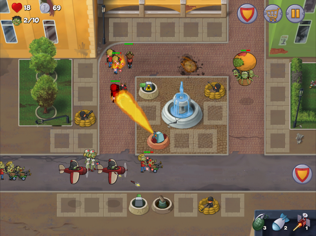 Zombie Town Defense скачать бесплатно Экшен на Android из каталога RuStore  от DigectSoft