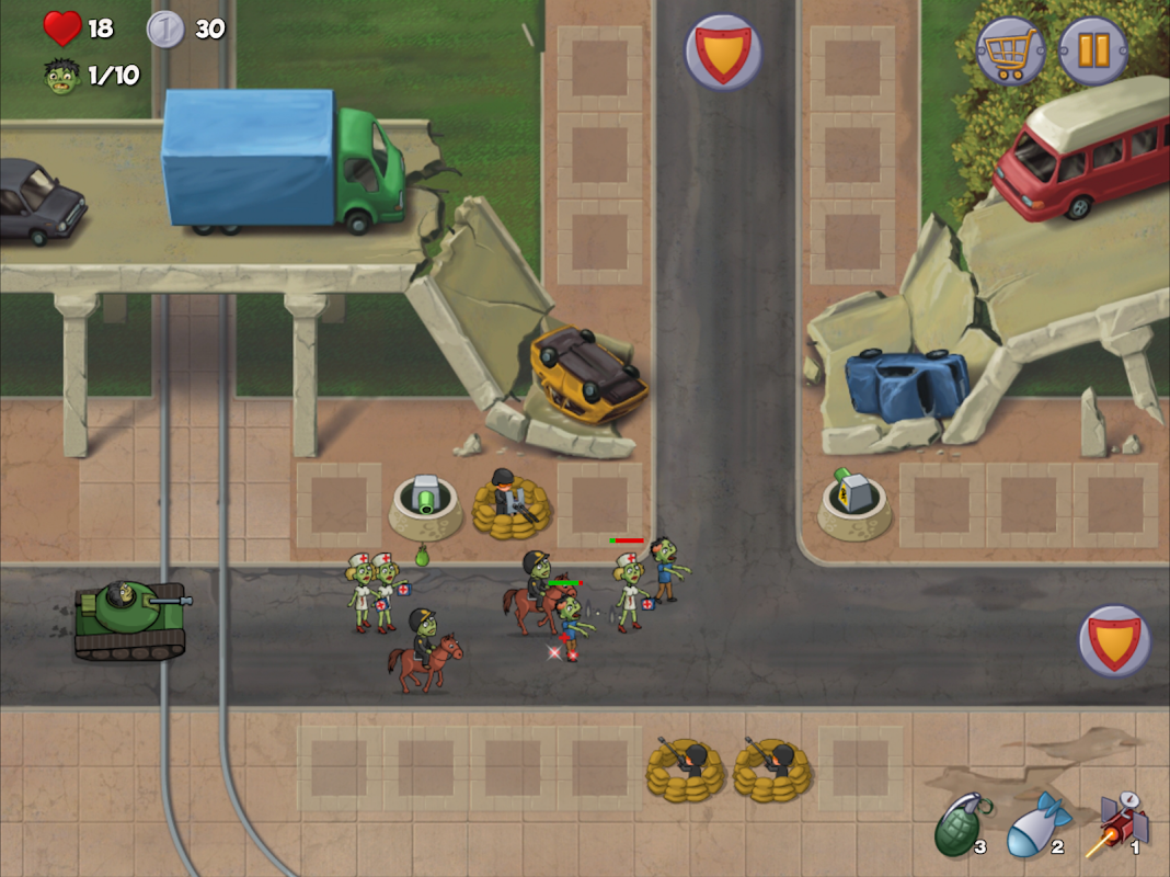 Zombie Town Defense скачать бесплатно Экшен на Android из каталога RuStore  от DigectSoft