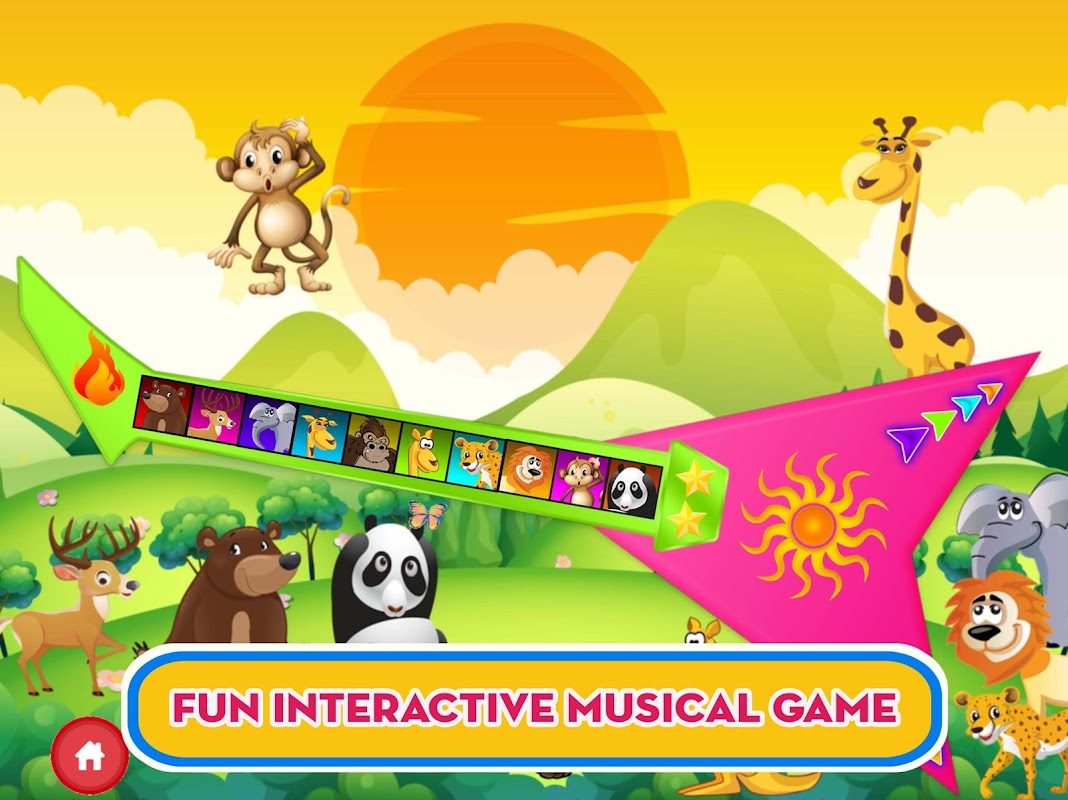 Baby Guitar Animal Sounds Pro скачать бесплатно Музыкальные на Android из  каталога RuStore от The Learning Apps - Educational Apps for kids