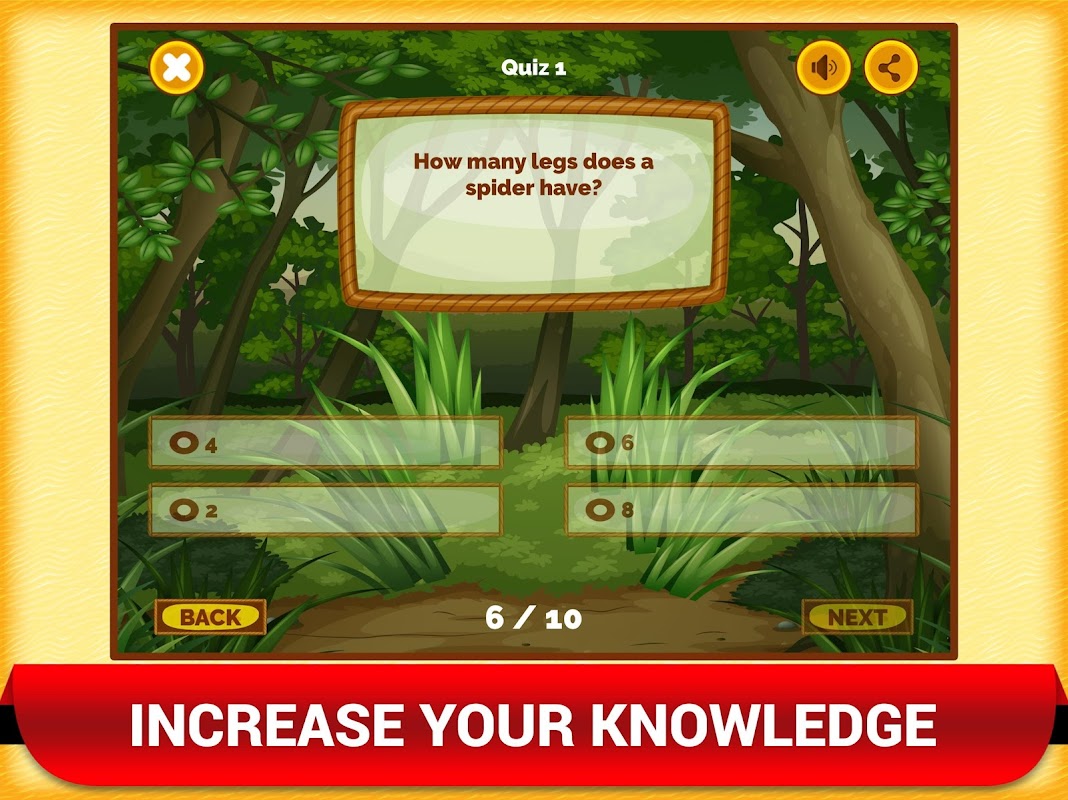 Wild Zoo Animals Quiz Fun App скачать бесплатно Викторины на Android из  каталога RuStore от The Learning Apps - Educational Apps for kids