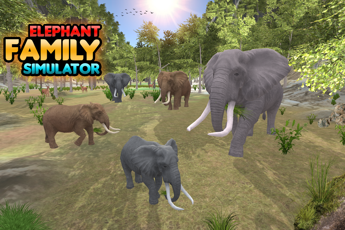 Elephant Simulator: Wild Animal Family Games скачать бесплатно Симуляторы  на Android из каталога RuStore от brainlessmagicians@gmail.com