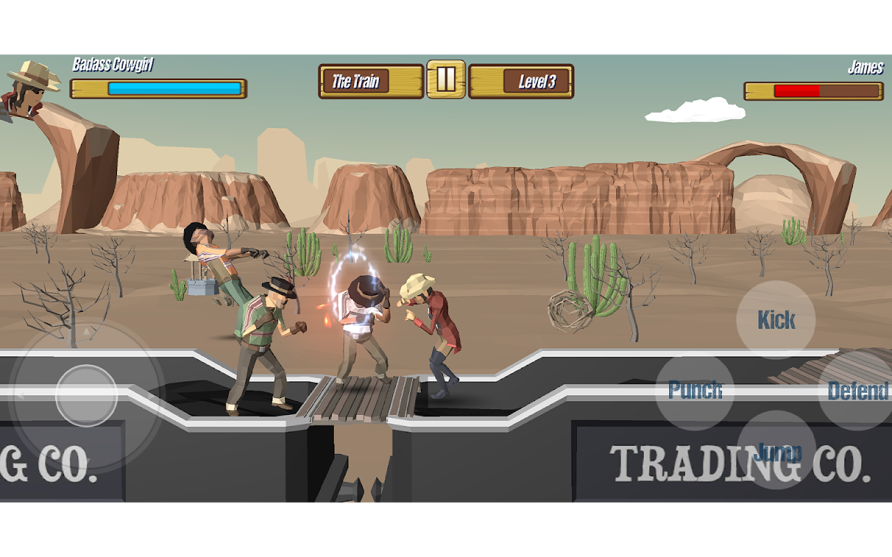 Polygon Street Fighting: Cowboys Vs. Gangs скачать бесплатно Экшен на  Android из каталога RuStore от retroactiongames55@gmail.com