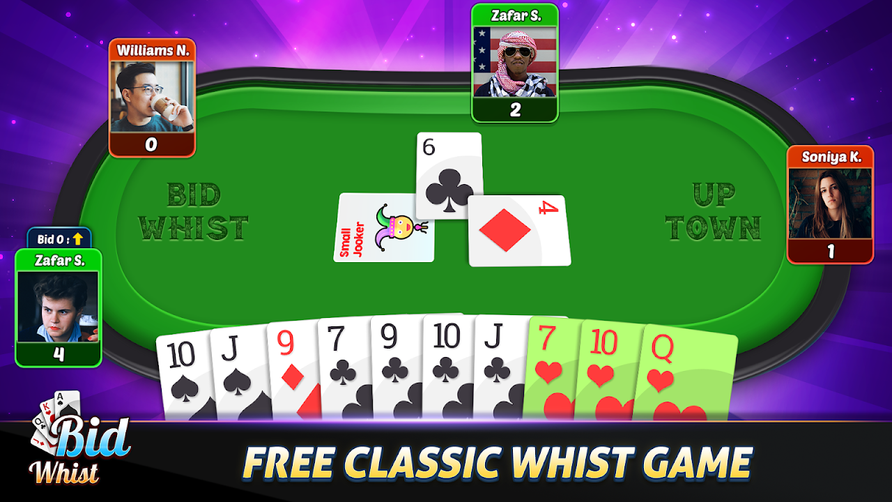 Bid Whist Free – Classic Whist 2 Player Card Game скачать бесплатно  Настольные и карточные на Android из каталога RuStore от Artoon Games