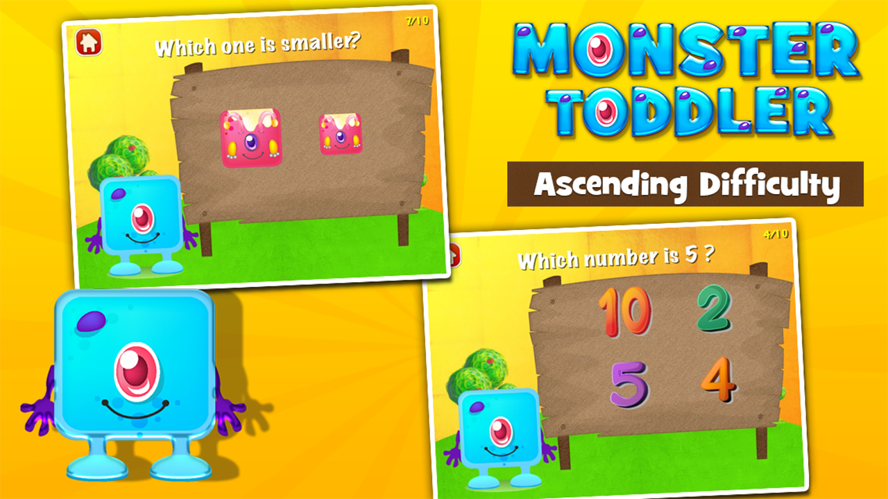 Monster Toddler Games Free скачать бесплатно Детские на Android из каталога  RuStore от Sam Witteveen