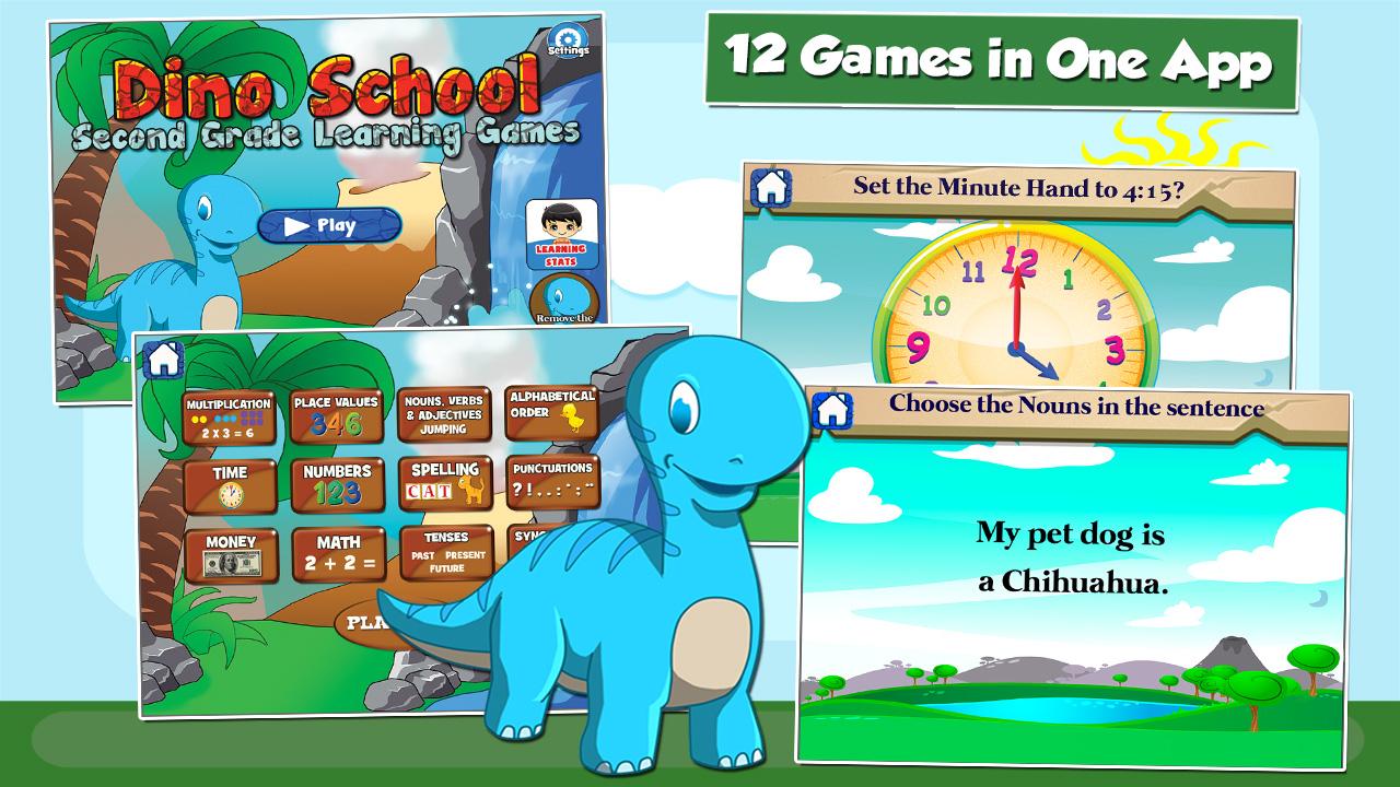 Dino Grade 2 Games скачать бесплатно Детские на Android из каталога RuStore  от Family Play ltd