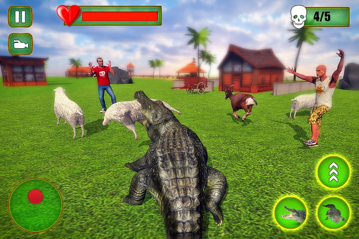 Crocodile Simulator Beach & City Attack скачать бесплатно Симуляторы на  Android из каталога RuStore от GamesCastle