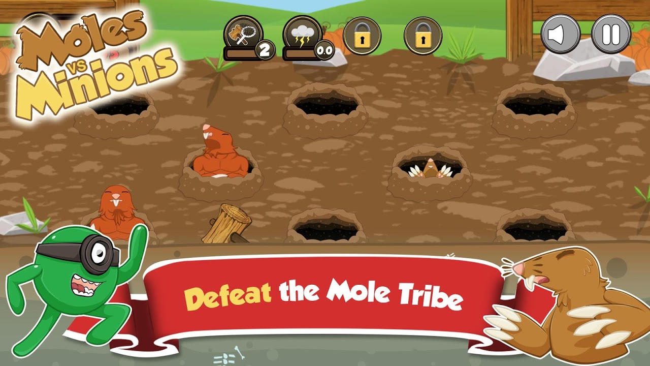 Moles vs Minions: Whack-a-mole скачать бесплатно Полезные инструменты на  Android из каталога RuStore от Dobsware