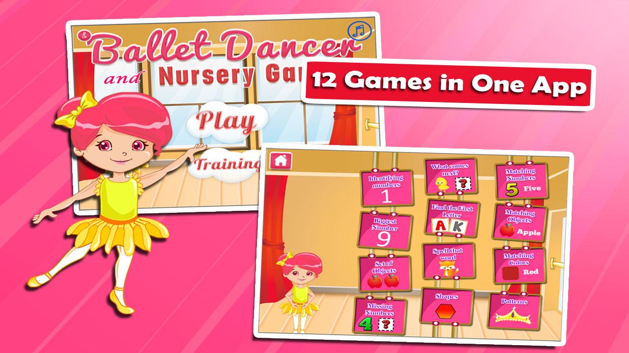 Ballerina Kindergarten Games скачать бесплатно Детские на Android из  каталога RuStore от Sam Witteveen