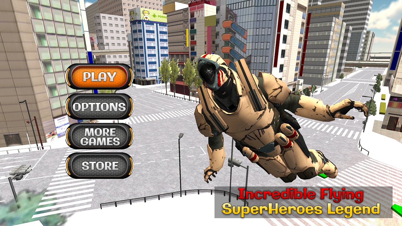 Incredible Flying Super Heroes Legend: City Rescue скачать бесплатно Экшен  на Android из каталога RuStore от Tap Trending Games