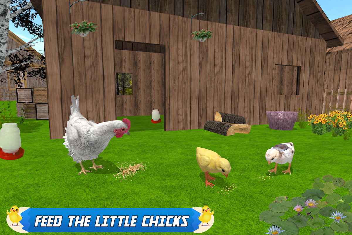 New Hen Family Simulator: Chicken Farming Games скачать бесплатно  Казуальные на Android из каталога RuStore от Billion Gaming Studio