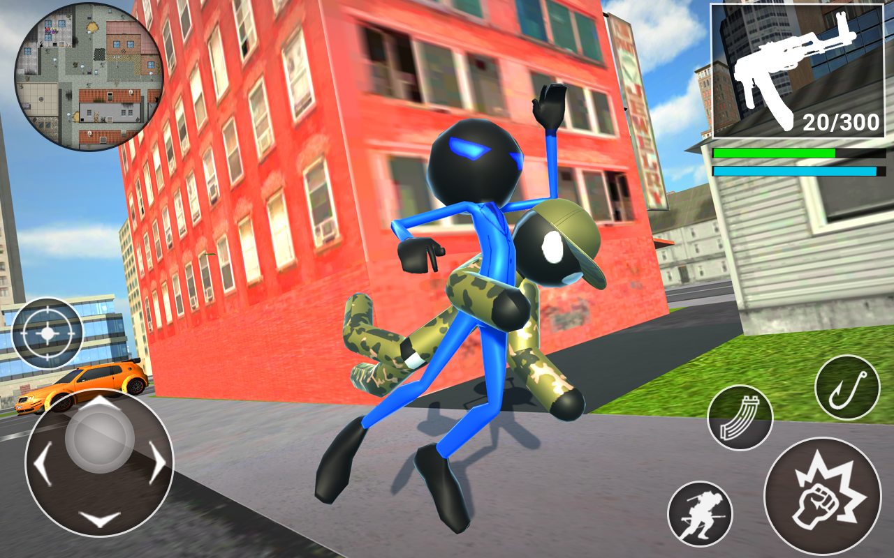 US Army Stickman Counter Rope Hero 3D скачать бесплатно Казуальные на  Android из каталога RuStore от farzan_3