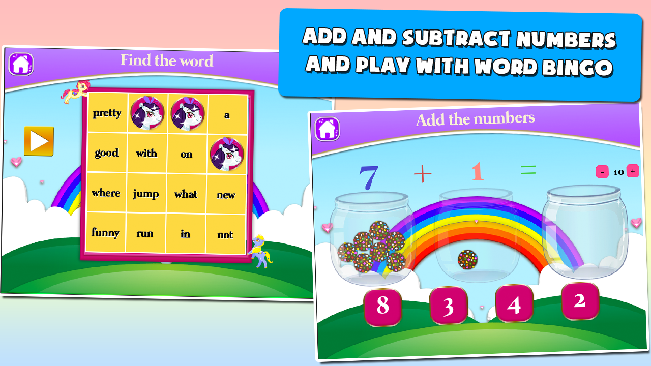 Pony Games for First Graders скачать бесплатно Детские на Android из  каталога RuStore от Family Play ltd